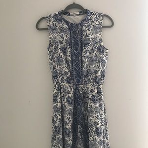 Madewell dress blue and white size small